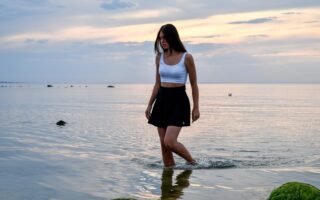 Photo long skirt