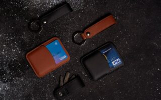 Photo leather mini